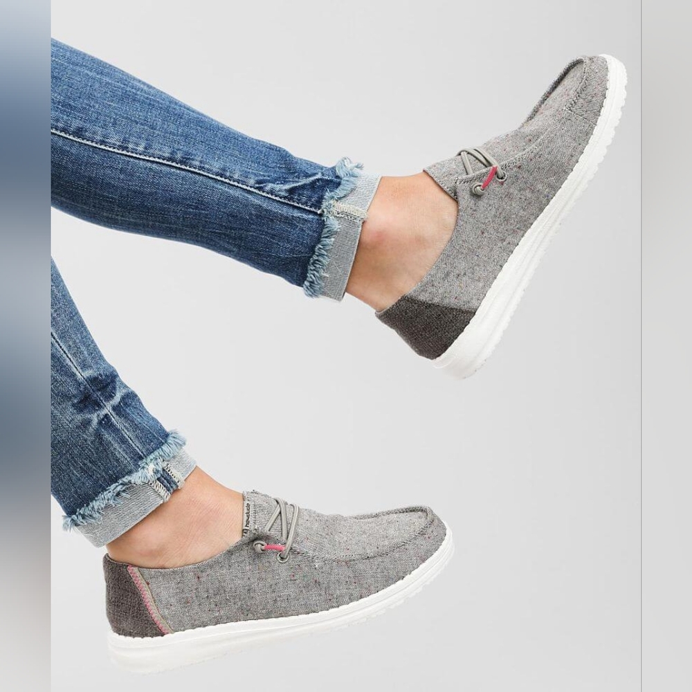 NEW! Hey Dude Wendy Confetti Black Shoe